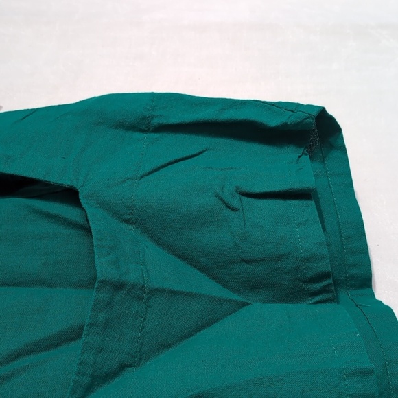 Modo On Spruce Green Linen Blend Sleeveless Crop Top Size Extra Small - Picture 3 of 5